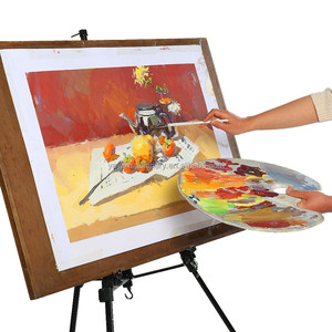 Ensemble de pinceaux à peinture pour artiste à poils synthétiques rigides à manche en bois, très vendu, pour peinture acrylique, gouache, aquarelle, peinture faciale - Product Image 6