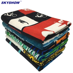Meilleure vente impression personnalisée 100% coton Fitness <span class=keywords><strong>Oshibori</strong></span> serviette de plage surdimensionnée avec Logo - Product Image 2