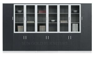 Estantería <span class=keywords><strong>de</strong></span> biblioteca <span class=keywords><strong>de</strong></span> madera, muebles <span class=keywords><strong>de</strong></span> archivador <span class=keywords><strong>de</strong></span> oficina () - Product Image 3