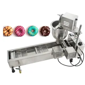 Commercial Street Snack Food Truck Machine Donut Baking Maker Donut Machine With 3 Sets Mold