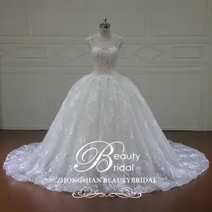 Robe de mariée ananda festonnée à encolure dégagée, tenue de bal, modèle réaliste, nouveau modèle