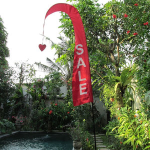 Bay Quảng Cáo Bãi Biển Bali Cờ Lông Vũ Nhỏ Tùy Chỉnh Vải In Ấn Biểu Ngữ Bãi Biển Với Cột Cờ - Product Image 2