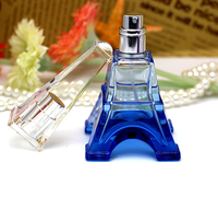 Vide de luxe tour eiffel parfum bouteilles en verre de parfum avec le pulvérisateur de brume