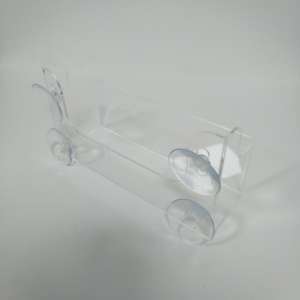 Support de présentation de boissons en acrylique transparent avec logo personnalisé, pour publicité, avec ventouse pour porte, pour canettes de boissons énergisantes, recyclable - Product Image 4