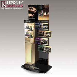 Color impreso personalizado giratorio portátil moderno cosmético soporte de exhibición maquillaje Metal lápiz <span class=keywords><strong>labial</strong></span> Escritorio de exhibición - Product Image 6