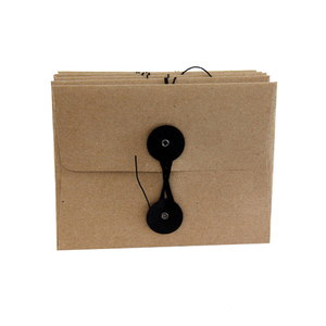 Nâu <span class=keywords><strong>Kraft</strong></span> Giấy Phong Bì Với Chuỗi Đóng Cửa Phong Bì Thư Mục Tài Liệu Phong Bì - Product Image 1