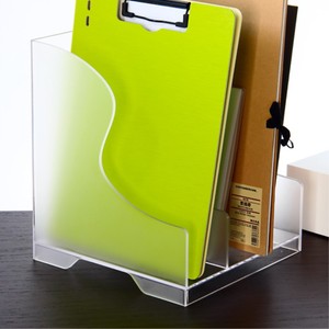 Tùy chỉnh Rõ Ràng acrylic tài liệu tập tin chủ đứng rack hiển thị hộp trường hợp - Product Image 5