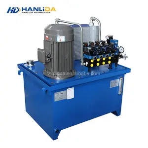 Hidrolik güç ünitesi hidrolik pompa istasyonu sistemi kontrol 4 hidrolik silindir