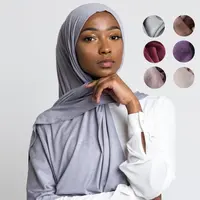 Hot projeto básico 29 cores sólidos plain jersey hijabs cachecol xailes muçulmano hijab camisa