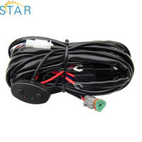 تصنيع مصباح LED مخصص شريط الأسلاك تسخير 40 أمبير تتابع ON-OFF الليزر الروك التبديل الأزرق with12ft 2 الرصاص فيوز