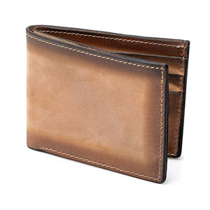 Cartera plegable | Hecho en EE. UU. | Cartera vegana de piel de vaca genuina plegable para hombre - Product Image 2