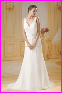 2015 guangzhou vestidos de novia modelo el verdadero vendimia del A-line con la correa abalorios / marco VA138
