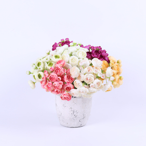 ช่อดอกขนาดเล็กทรงดอกบัว,ขนาดเล็กสำหรับตกแต่งผ้าไหม - Product Image 2