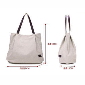 Sac fourre-tout de <span class=keywords><strong>plage</strong></span> en <span class=keywords><strong>toile</strong></span> extra large en coton imprimé couleur personnalisée de haute qualité Prix d'usine pour les promotions - Product Image 6