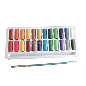 Venta al por mayor fábrica de Arte de 24 colores de pintura de acuarela con cepillo de agua - Product Image 5