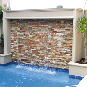 Cascadas de Fibra de Vidrio para Pared, Decoración de Piscina Artificial para Exteriores - Product Image 5