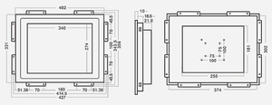 17 pouces à cadre ouvert lisible à haute luminosité avec VGA <span class=keywords><strong>DVI</strong></span> <span class=keywords><strong>Hdmi</strong></span> - Product Image 4