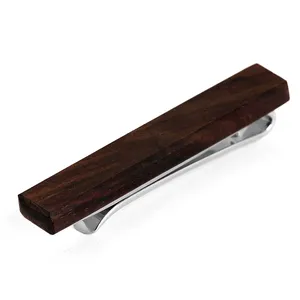 木製タイクリップダークウッドカラータイバー - Product Image 1