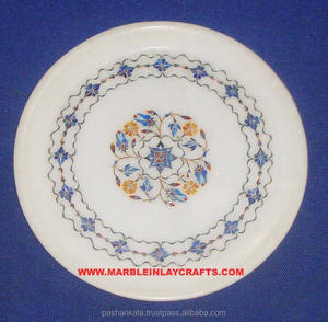 Exclusive Marble Stone Inlay Plate - Product Image 1