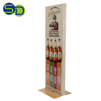 Étagères de gondole JL034, étagère de supermarché, étagère de rangement, présentoir à boissons, présentoir à vin rouge en bois, présentoir à boissons en bois