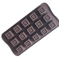 Moule en silicone à 15 cavités carrées pour résine, chocolat et glaçons, référence 257 STOCK USINE