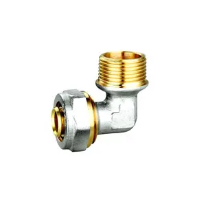 1/2inch Compression fittings for multilayer pipe brass elbow male