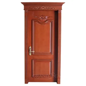 Free sample ukraine design teak wood main door design picture