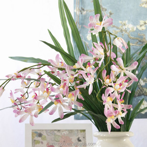 Fleur d'orchidées artificielles en Latex, décoration pour la maison, vente en gros, - Product Image 4