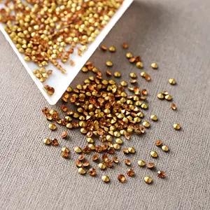 Haute qualité topaze perles de cristal chaton pointback strass perles usine en gros