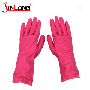Gants de ménage imperméables en latex <span class=keywords><strong>rose</strong></span> de qualité alimentaire - Product Image 5