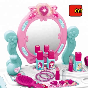 2 dans 1 valise fille beauté jouer ensemble <span class=keywords><strong>coiffeuse</strong></span> <span class=keywords><strong>jouet</strong></span> avec son et lumière - Product Image 4