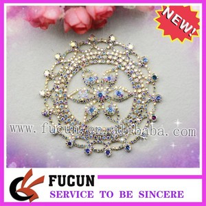 petillant ab strass appliques à coudre robe de mariée costume ornement - Product Image 1