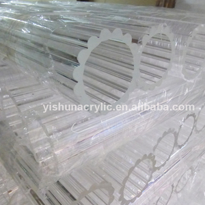 Tubo acrilico pmma in plastica trasparente personalizzato a forma di fiore - Product Image 4