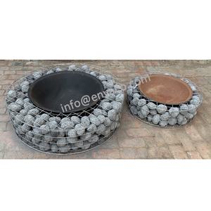Özel Firepit açık beton masa, bahçe Metal ateş çukuru barbekü şömine <span class=keywords><strong>Gabion</strong></span> taş - Product Image 1