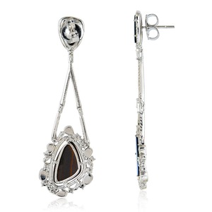 Allanar diamantes Australia ópalo cuelga los pendientes joyería de las mujeres - Product Image 2