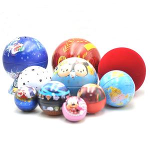 Boule de bidon en métal d'ornement de boules de Noël Étain Boule avec les boîtes accrochantes Ruban de bidon HKTDC - Product Image 1