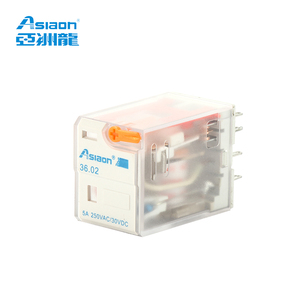 Asiaon 36.02 3a 5a 5V 6V <span class=keywords><strong>12V</strong></span> 15V 24V 48V 110V 220V 11Pin 14 Pin AC DC Rơle Mục Đích Chung Rơle Công Nghiệp - Product Image 1