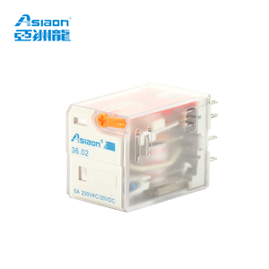 Asiaon 36.02 3a 5a 5V 6V 12V 15V 24V 48V 110V 220V 240V 11Pin 14 broches AC DC Relais À Usage Général relais Industriel