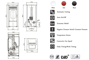 Écologique détecteur <span class=keywords><strong>de</strong></span> Fumée Domestique sans Combustion du <span class=keywords><strong>Bois</strong></span> Poêle À Granulés <span class=keywords><strong>Italie</strong></span> - Product Image 5