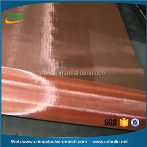 100 150 200 250 Mesh Rif Emi Shielding Material Pure Copper Gauze Mesh Copper Mesh Screen