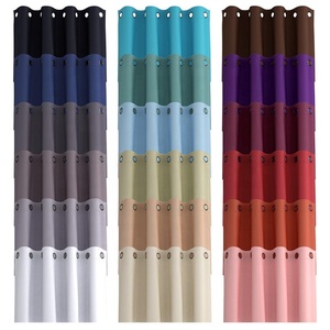 Tende Oscuranti Isolanti a <span class=keywords><strong>2</strong></span> Pannelli Colore Rosso Resistenti al Sole per Soggiorno e Camera da Letto - Product Image 4