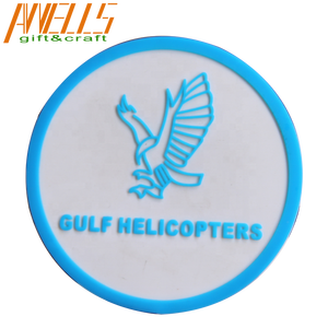 Custom Embossed Cup Soft PVC Coaster for Mugs Glasses & Cups