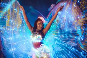 Vestido de <span class=keywords><strong>Baile</strong></span> Latino con Luces LED y Control Inalámbrico, Disfraz de Pole Dance para Halloween, Personalizado para Adultos, Ropa de <span class=keywords><strong>Baile</strong></span> de Salón - Product Image 4