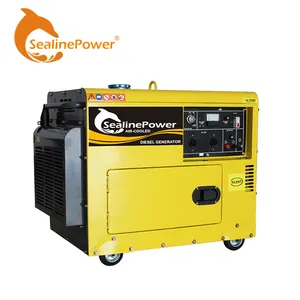 Gerador diesel silencioso 7.5kva, gerador diesel de 50hz 220v gerador pequeno silencioso para venda