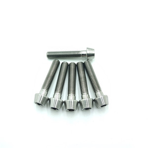M5x12 Hexagonale Conique à Tête <span class=keywords><strong>Creuse</strong></span> En Alliage de Titane Vis - Product Image 1