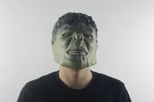 Creepy increíble los vengadores hulk cosplay fiesta de Halloween máscara de látex