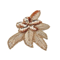 WRA-851 gros mariée fleur Sequin Patch embellissements perle Appliques patchs pour robes de mariée