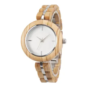 China top supplier new women waterproof wood watch fashion lady water resistant wooden watch for women