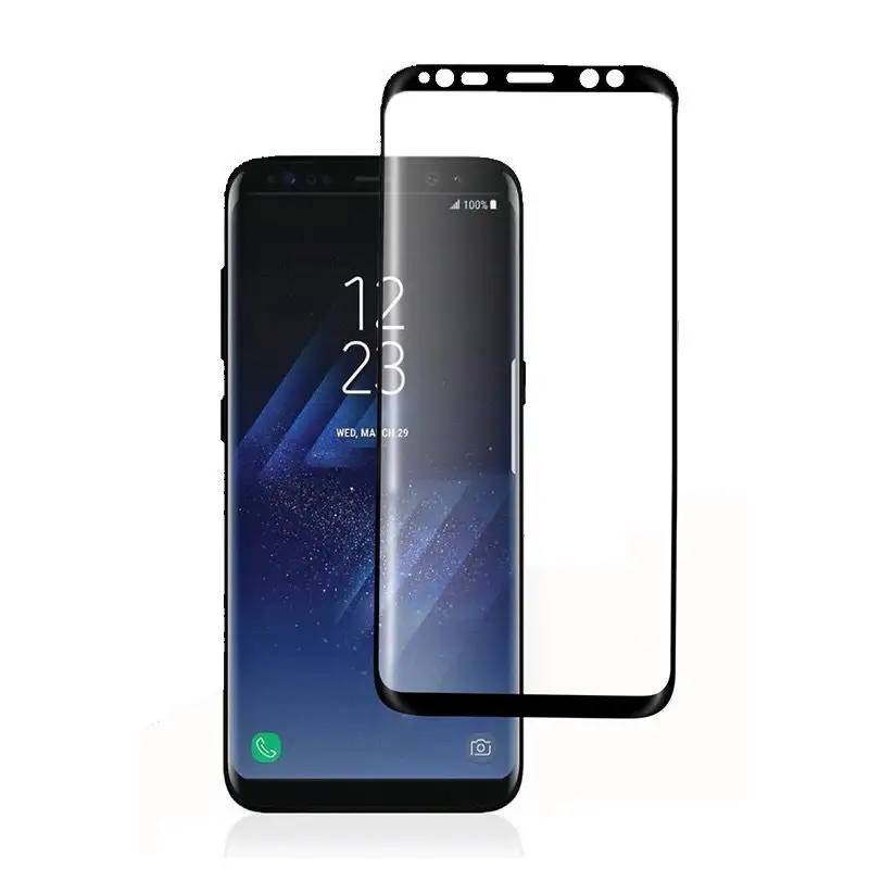 Case Friendly Full Cover edge premium full glue Tempered Glass Screen Protector For Samsung S8 S8plus S9 S9 plus S10plus