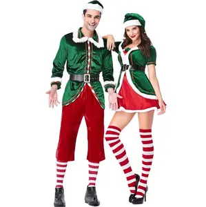 2018 Sexy nuevo fiesta de Navidad Cosplay verde disfraz de Elfo.